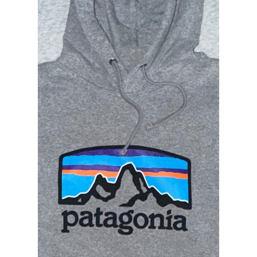 Patagonia Hoodie Mens XL Gray Uprisal Pullover Sweatshirt Logo Fleece